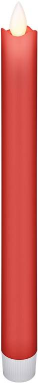 Set Goobay di 5 candele a LED rosse in vera cera, incluso telecomando: soluzione di illuminazione bella e sicura per...-2