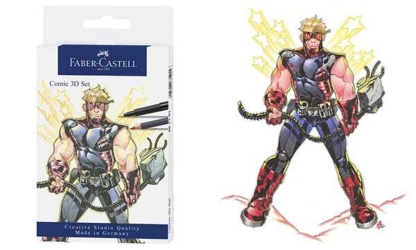 FABER-CASTELL Tuschestift PITT artist pen, 11er Etui Comic-1