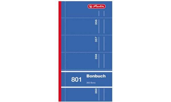 herlitz Formularbuch "Bonbuch 2039,60cm (803"), DIN A4, sortiert - für den Markt: D - L - A - CH (892612)-1