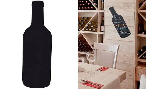 Lavagna da Parete Silhouette Securit - 50x30 cm - Bottiglia - FB-BOTTLE (Nero)-1