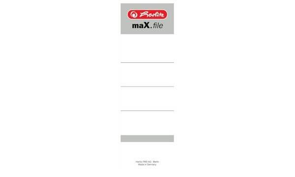 herlitz Ordneretiketten maX.file weiß - 10 Stück-5