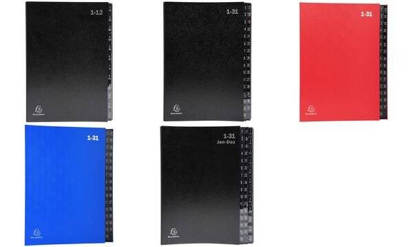 Classificatore numerico 1/12 Ordonator - 25x33 cm - nero - Exacompta-2