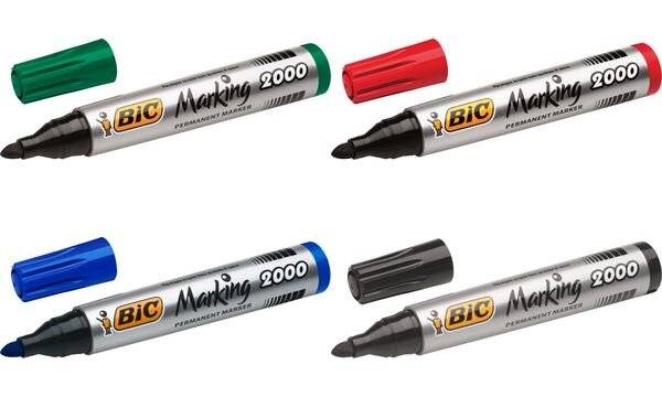 Marcatore permanente BIC Marking 2000 punta conica 4,95 mm blu 8209143