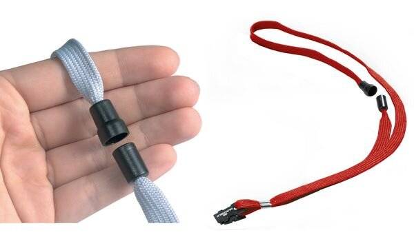Cordoncino in Tessuto per Portabadge Durable - 44 cm - 8119-03 (Rosso Conf. 10)