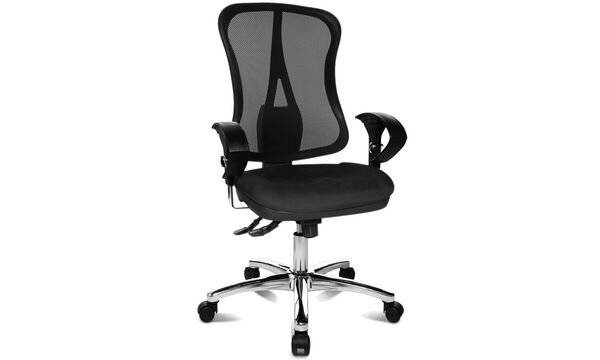 Topstar Bürodrehstuhl "Head Point SY Deluxe", schwarz Bezug: 100 % Polyester, stufenlose Sitzhöhenverstellung, - 1 Stück-1