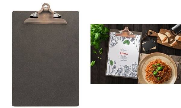 Porta MenU' Clip in legno 34,5x23cm Securit-1