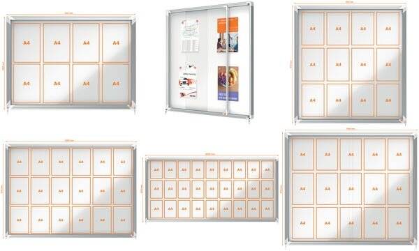 Nobo Premium Plus Magnetic Vitera di Loca Gate 15xa4 - 1140x970mm - Surface magnetico - Bianco-5