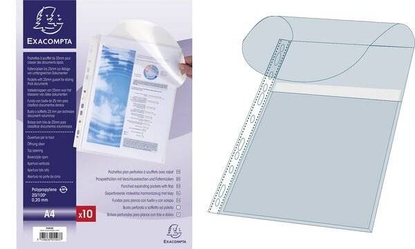 Exacompta 5503E foglio di protezione 210 x 297 mm (A4) Polipropilene (PP) 10 pz-4