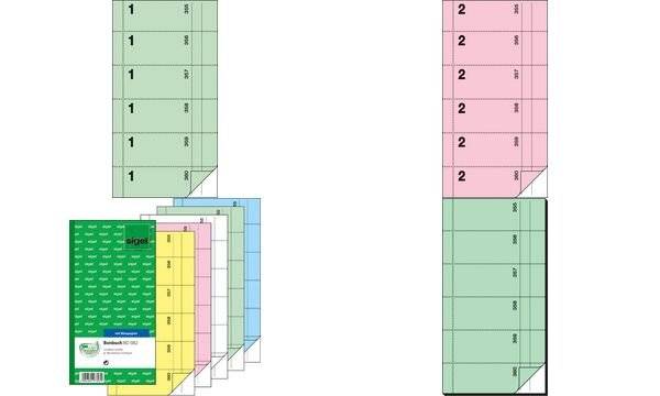 sigel Fomrularbuch "Bonbuch", 105 x 200 mm, SD, blau 360 Abrisse, selbstdurchschreibend, 2 x 60 Blatt (BO095)-8