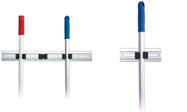 Porta scopa HygoClean singolo, anche come ricambio per l'art. 65551-1