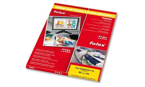 Film adesivo per laser e copiatrici Folex CLP Adhesive P CL 0,05 mm A4 trasparente Cf. 50 - 2999C.050.44100-1