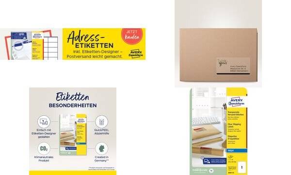 Avery-Zweckform J8567-25 Etichetta per indirizzo 210 x 297 mm 1 pz. Stampante a getto d'inchiostro-2
