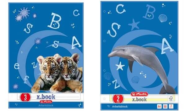 Herlitz 215020 - Blau - 50 Blätter - Liniertes Papier - A4 - 70 g/m² - Papier (215020)-1