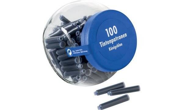 Pelikan Tintenpatronen im Glas, königsblau, 50er löschbar und auswaschbar, Patronen mit Kugelverschluss, - 1 Stück (1044-0