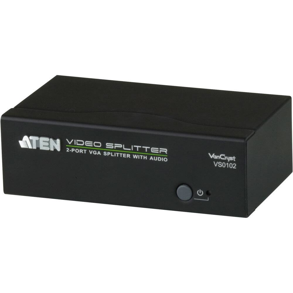 ATEN VS0102 Splitter video VGA, 450MHz, audio, RS232, 2 porte-3