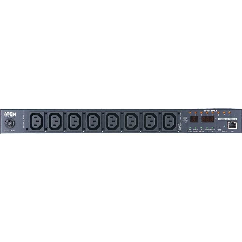 ATEN PE6108 Presa interruttore remoto IP, 8 porte, 1U, 8x C13 , 10A, misurazione energia-3