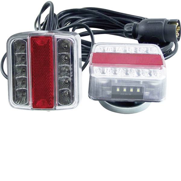 Illuminazione per rimorchi - Kit illuminazione LED 13 poli destra, sinistra 12 V Berger & Schröter Vetro trasparente, incl. supporto magnetico - Illuminazione per rimorchi - Kit illuminazione LED 13 poli destra, sinistra 12 V Berger & Schröter Vetro trasparente, incl. supporto magnetico -