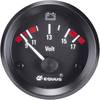 Voltmetro Equus 842060 Strumento da incasso Campo di Misura 9 - 17 V Standart Giallo, Rosso, Verde 52 mm