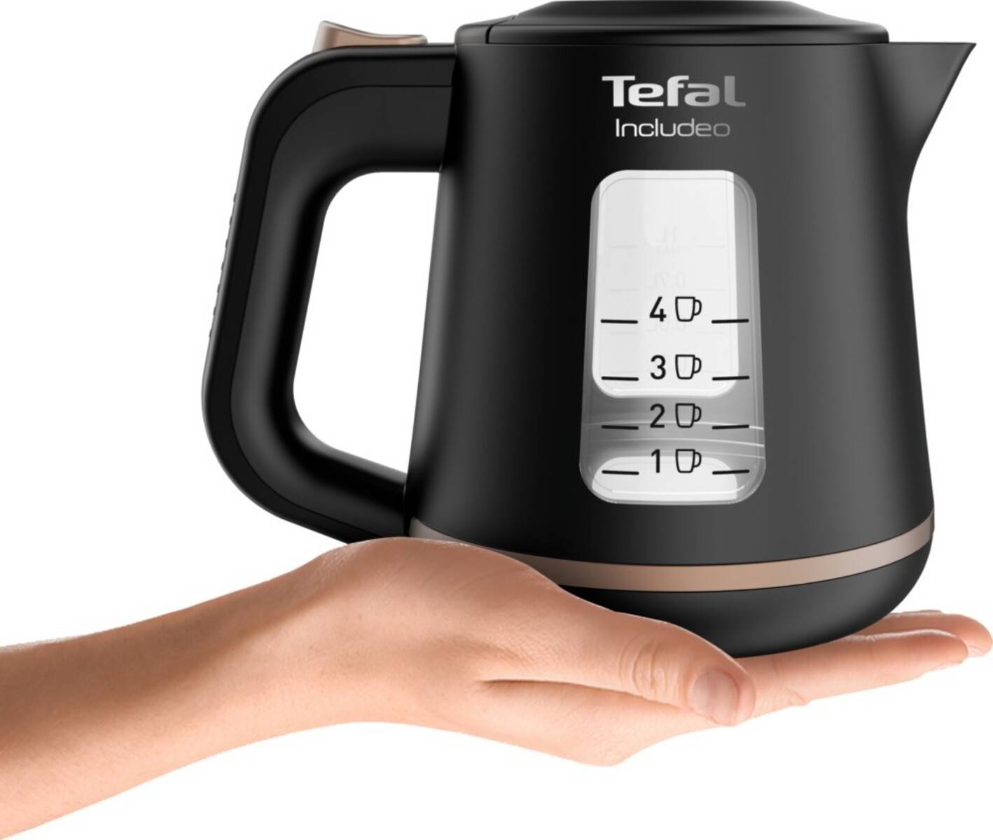 Tefal Includeo KI5338 - 1 l - 2400 W - Schwarz - Kunststoff - Wasserstandsanzeige (KI5338)-1