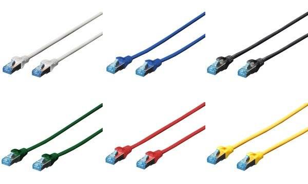 Digitus DK-1532-030/BL RJ45 Cavo di rete, cavo patch CAT 5e SF/UTP 3.00 m Nero coppie intrecciate 1 pz.-4