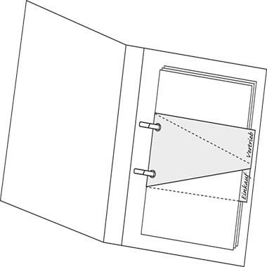 Strisce di separazione Herlitz trapezoidale box Manila arancione per A4 perforato 120 x 230 mmn per più visibili (108384-2