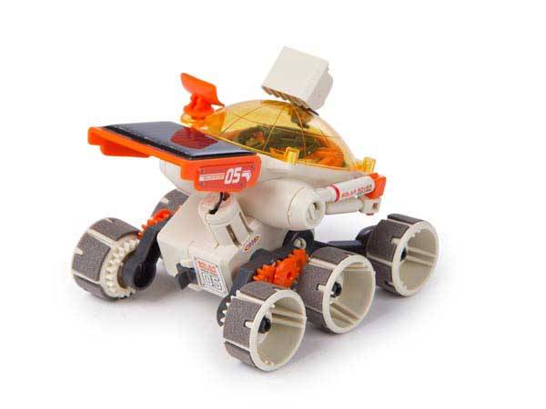 Mini rover solare con 6 ruote (4 ruote motrici)-1