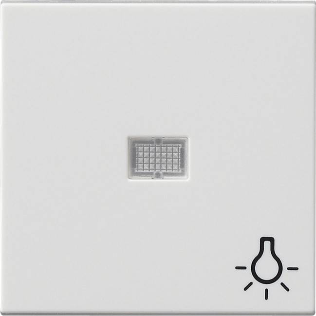 Gira Sistema 55 Wippe con Symbol Licht reinweiss lucido | 063003-0