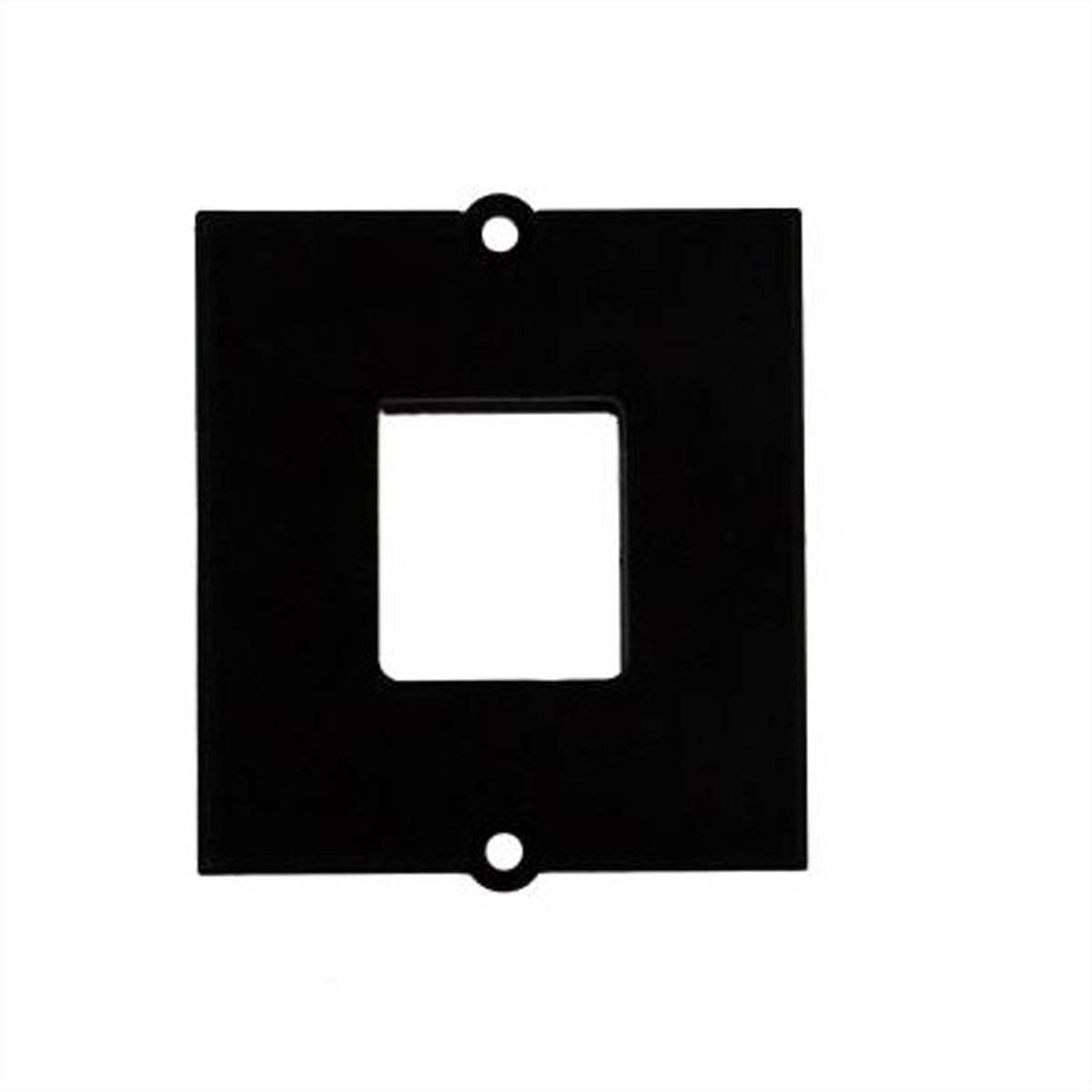 Cornice per modulo personalizzato BACHMANN 1x Keystone, con supporto in metallo, nero-1