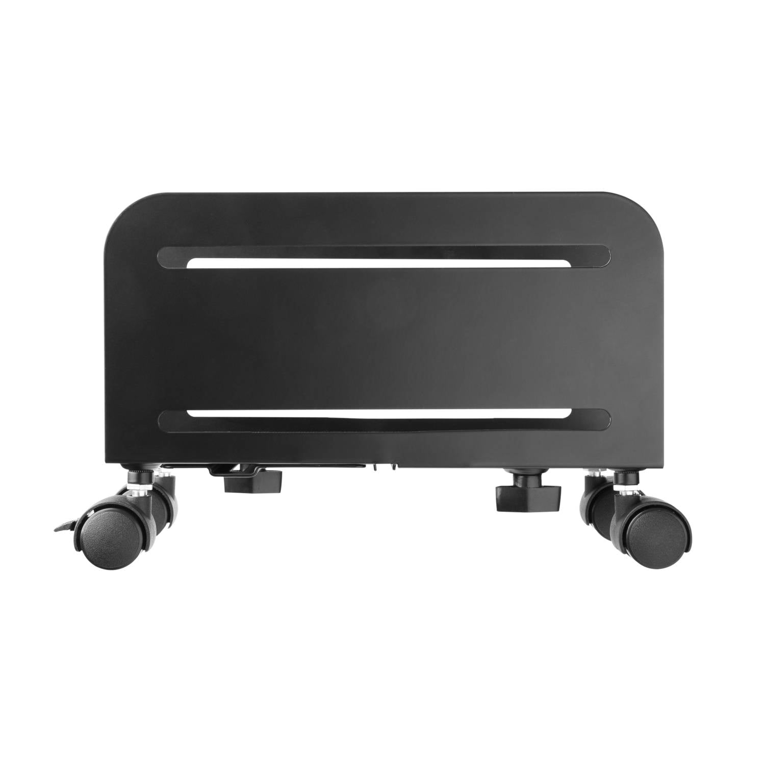 Supporto per Computer Desktop/PC,con ruote,protegge da Polvere-Per la Casa ufficio,Base Regolabile 4 Ruote Girevoli,Nero-1