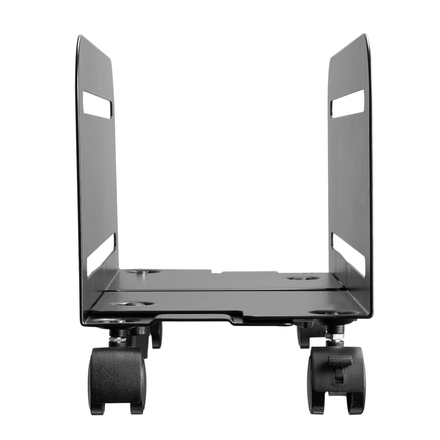 Supporto per Computer Desktop/PC,con ruote,protegge da Polvere-Per la Casa ufficio,Base Regolabile 4 Ruote Girevoli,Nero-2