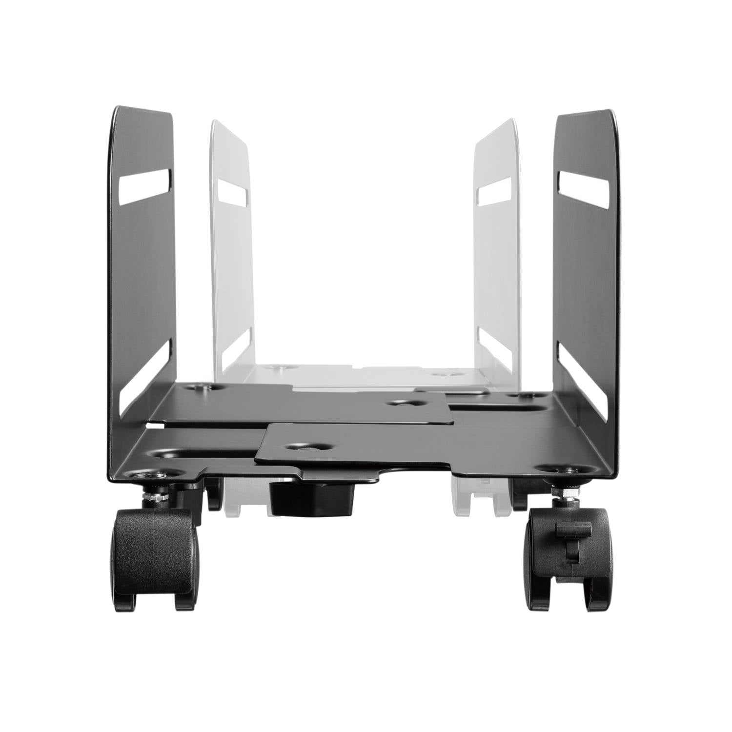 Supporto per Computer Desktop/PC,con ruote,protegge da Polvere-Per la Casa ufficio,Base Regolabile 4 Ruote Girevoli,Nero-3