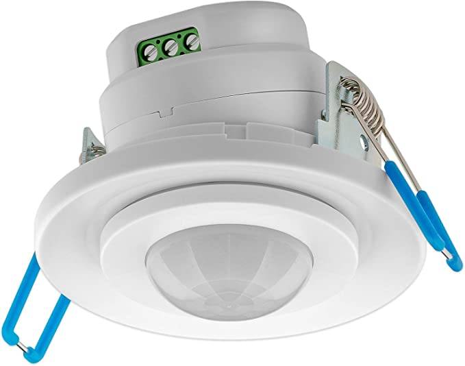 GOOBAY Sensore di Movimento PIR con Montaggio ad Incasso Bianco