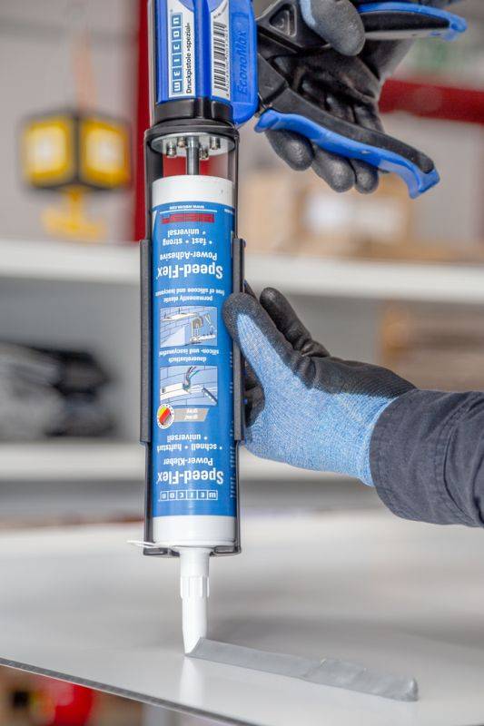 Siliconi e masse sigillanti WEICON 13602310 Speed-Flex® MS-Polymer 310 ml grey-1
