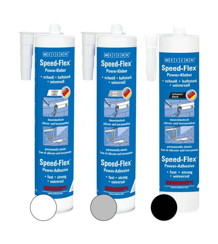 Siliconi e masse sigillanti WEICON 13602310 Speed-Flex® MS-Polymer 310 ml grey-2