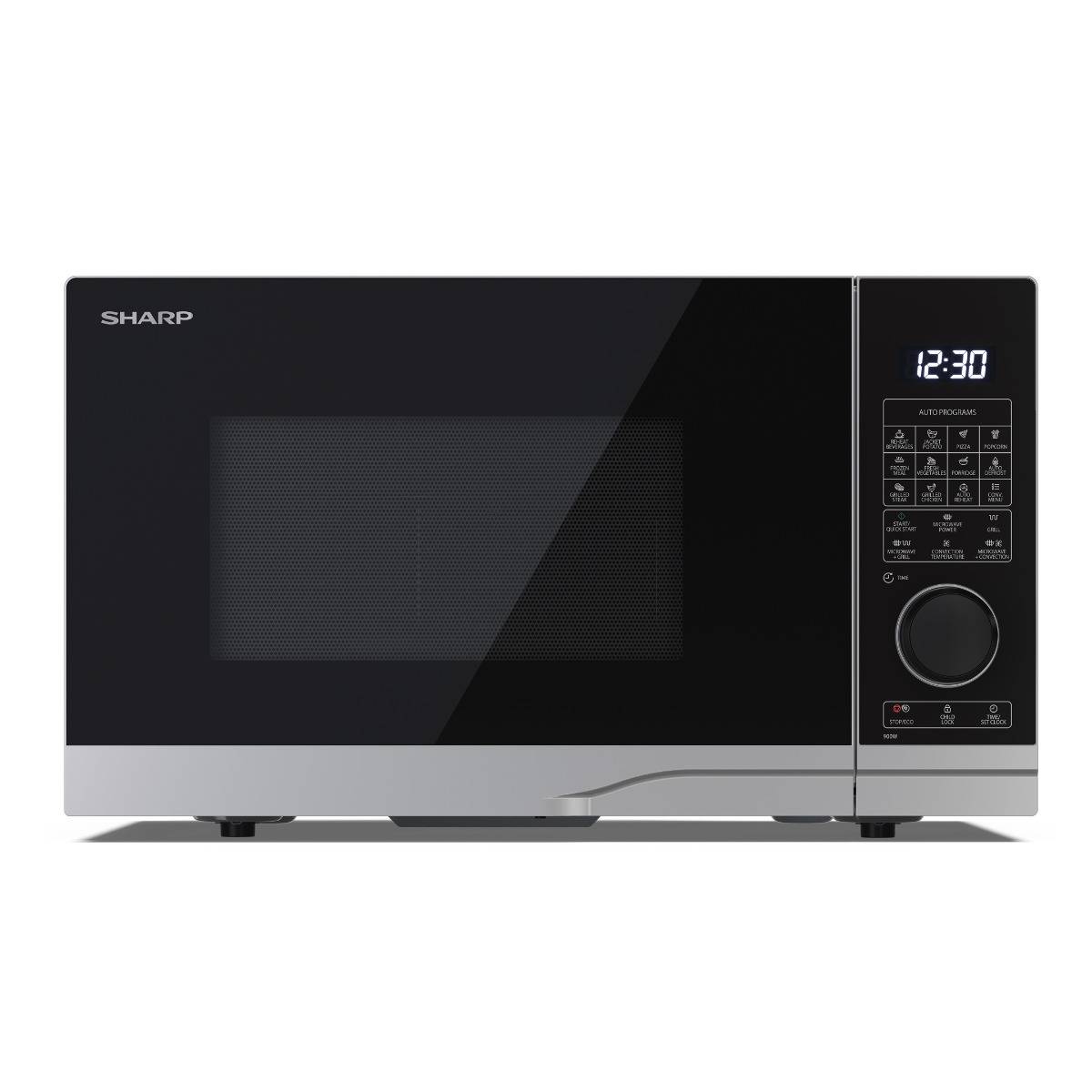 SHARP YC-PC254AE-S FORNO MICROONDE DIGITALE SHARP ITALIA - 25LT 1200 WATT GRILL-0