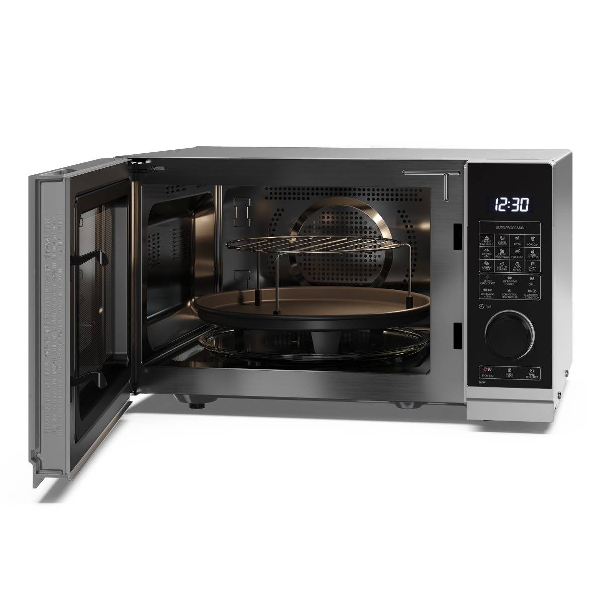SHARP YC-PC254AE-S FORNO MICROONDE DIGITALE SHARP ITALIA - 25LT 1200 WATT GRILL-4