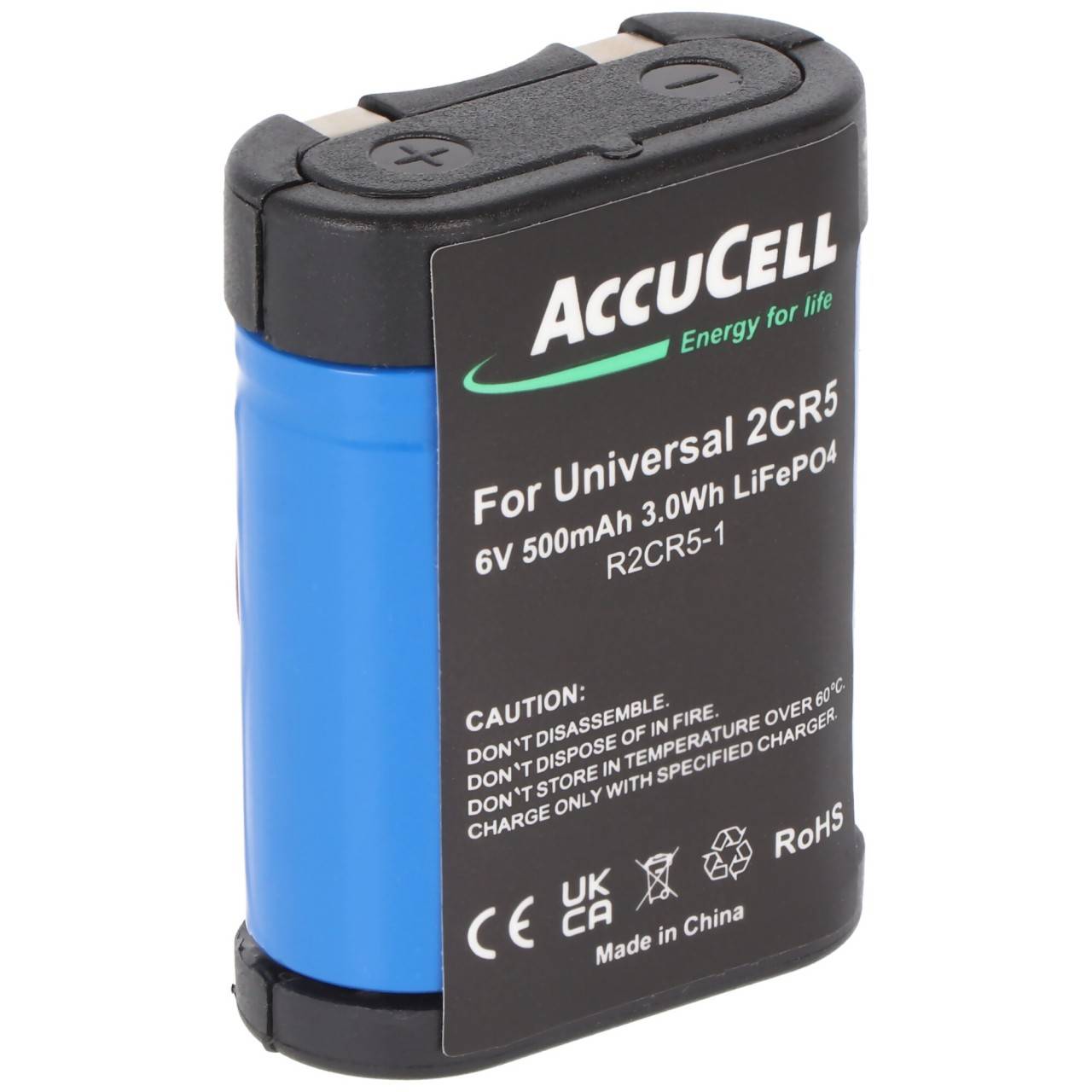 Batteria adatta per batteria agli ioni di litio 2CR5 tipo 2-CR5, 2CR5M 1 pezzo senza caricabatteria-0
