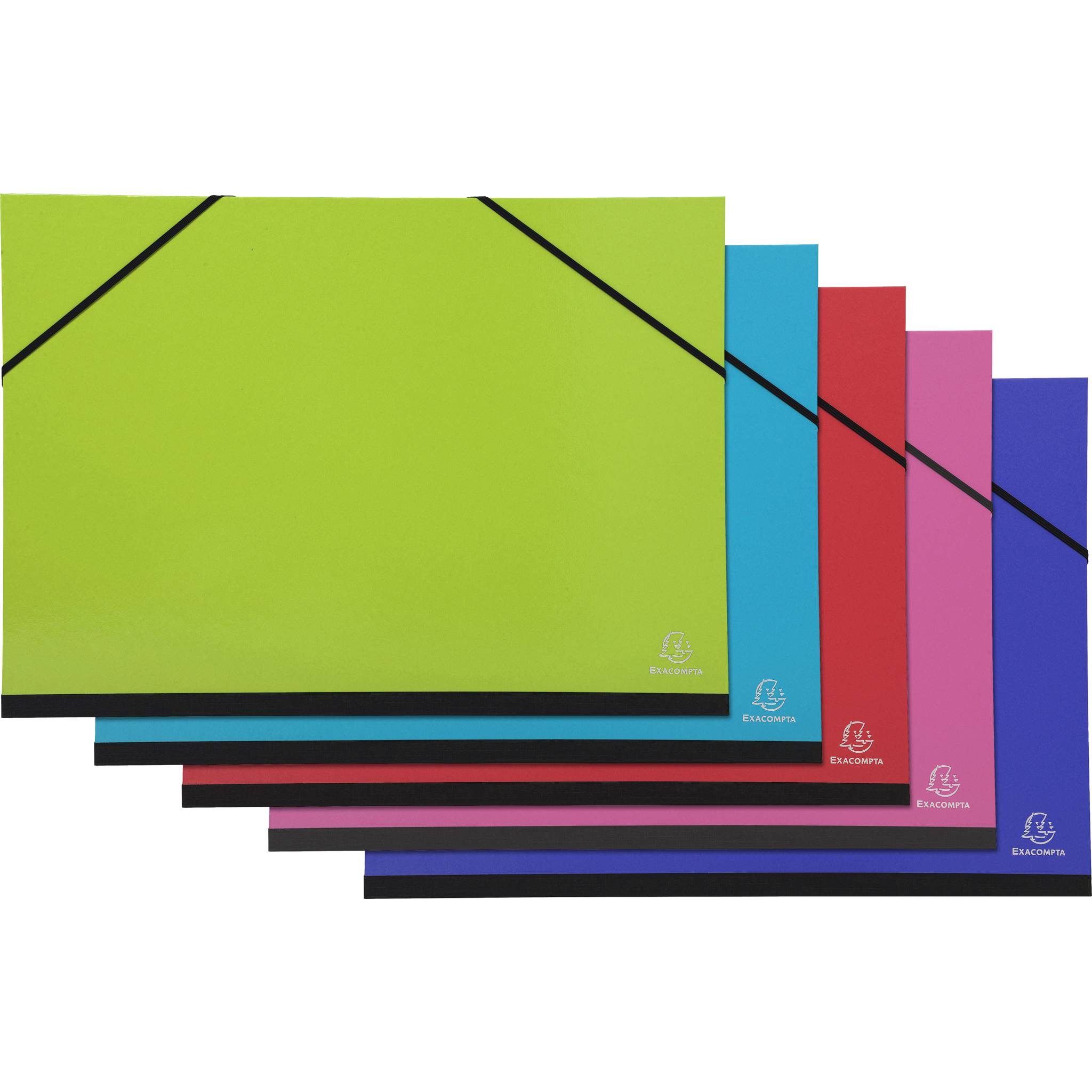 Cartella porta disegni con elastici Ideramama - A3 - colori assortiti - Exacompta-0