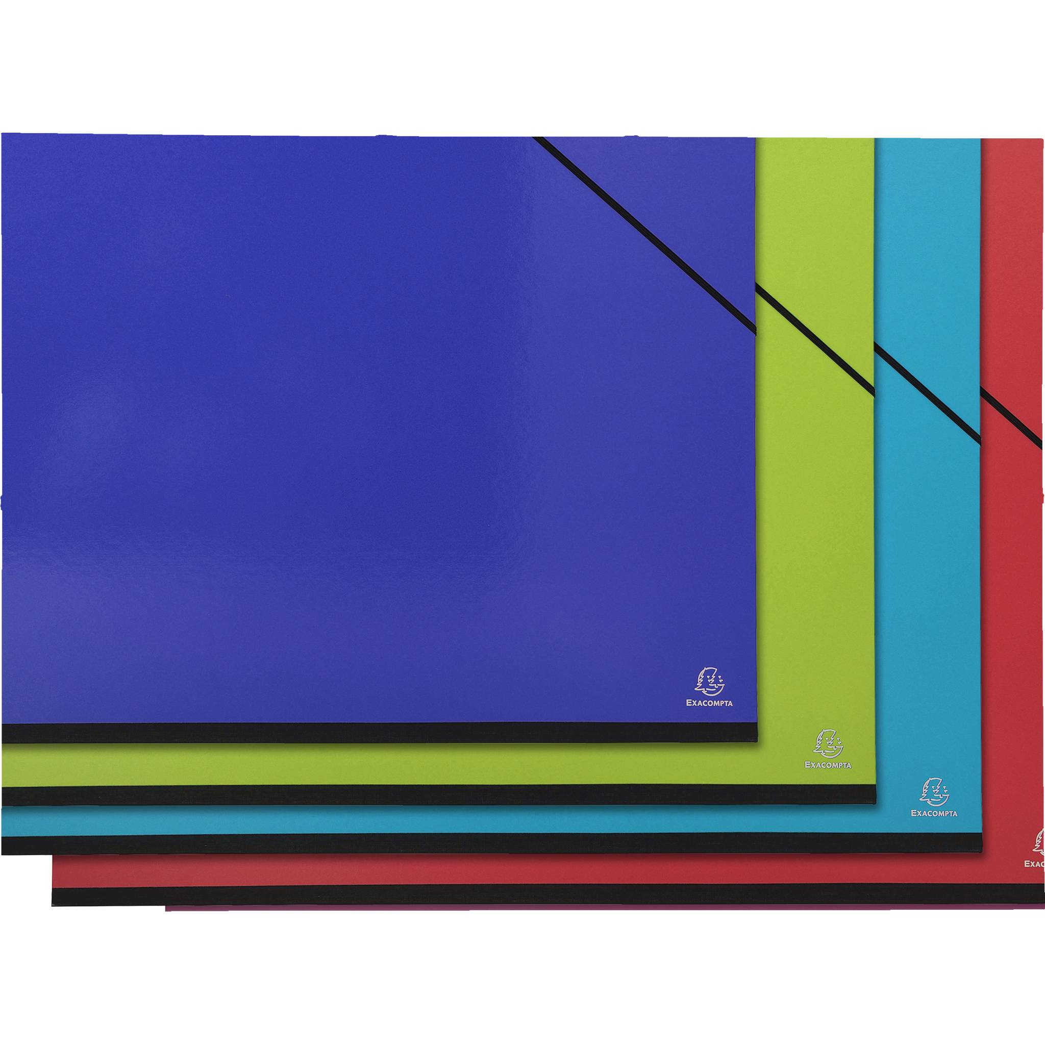 Cartella porta disegni con elastici Iderama - 52x72cm - colori assortiti - Exacompta-0