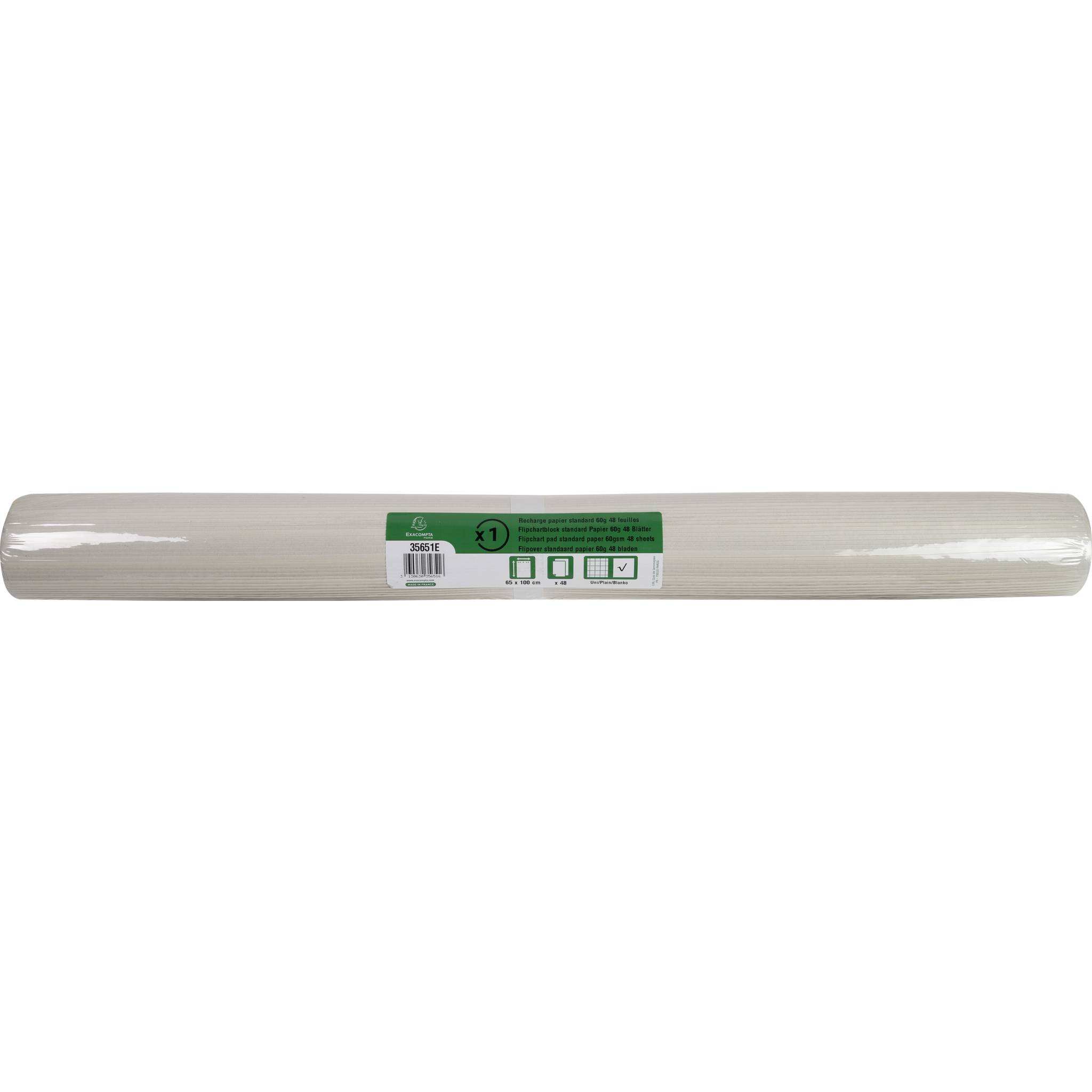 Blocco per lavagna - 65x100cm - 48 fogli - 60gr - bianco - Exacompta-0