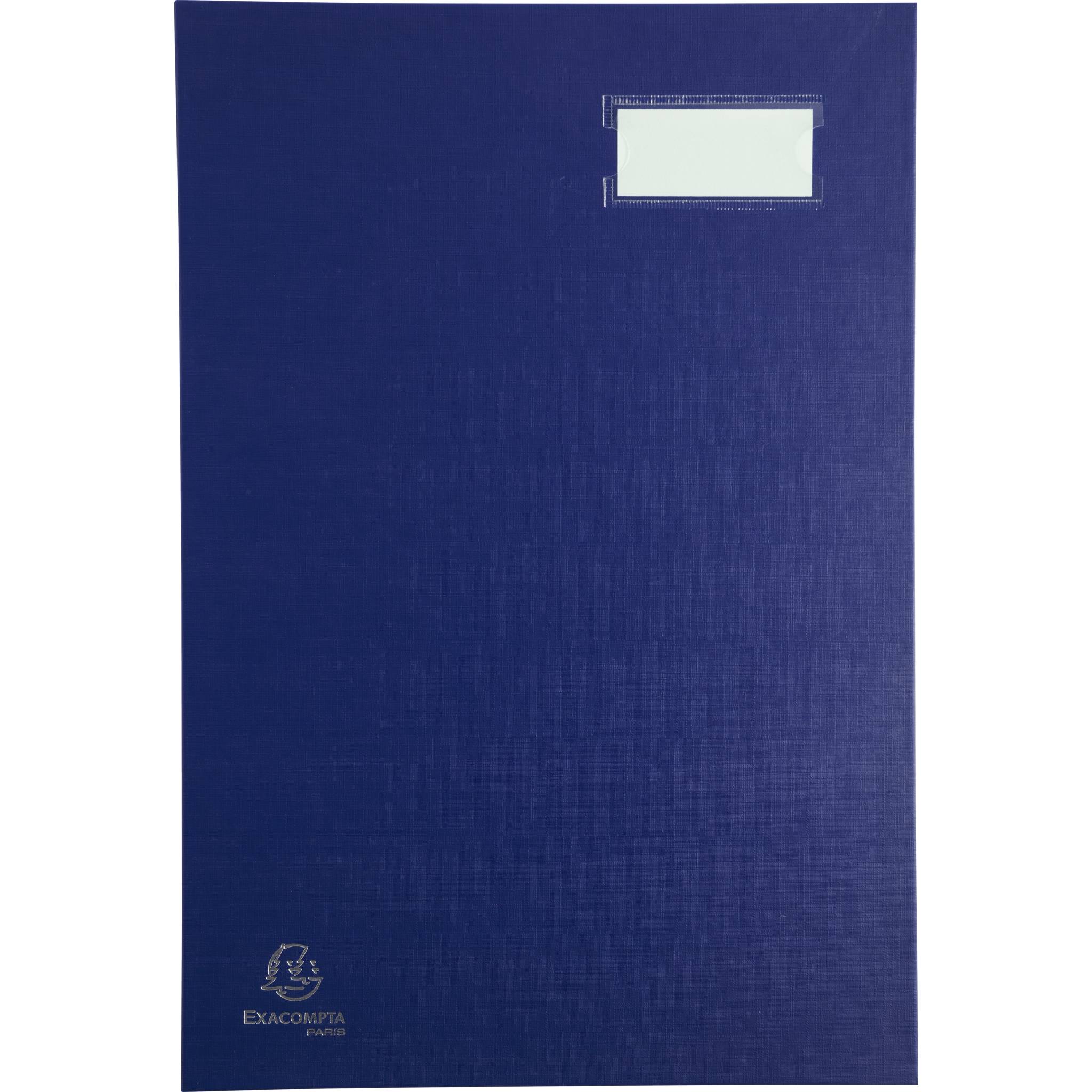 Libro Firma 20 pagine Blu 24X35cm 57022E Exacompta-0