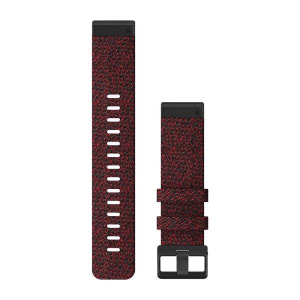 Garmin Cinturino In Nylon Quickfit 22mm Heathered Red Black-0
