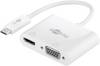 Goobay USB-C™ Multiport-Adapter HDMI™+VGA - erweitert ein USB-C™-Gerät um einen HDMI™- und einen VGA-Anschluss