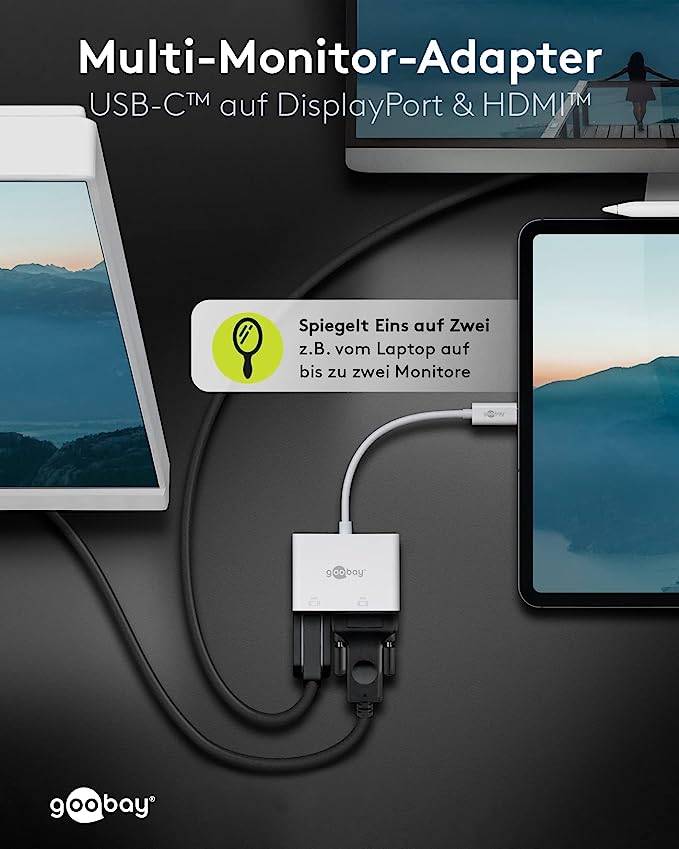 Goobay USB-C™ Multiport-Adapter HDMI™+VGA - erweitert ein USB-C™-Gerät um einen HDMI™- und einen VGA-Anschluss-4
