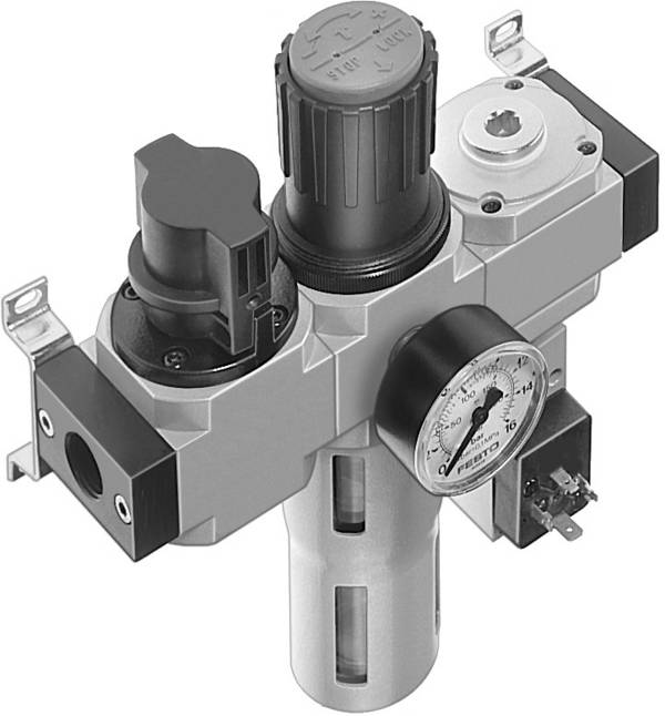 FESTO 185769 LFR-1/4-D-MINI-KF Unità di manutenzione aria  Aria compressa, Gas inerti Pressione max 16 bar