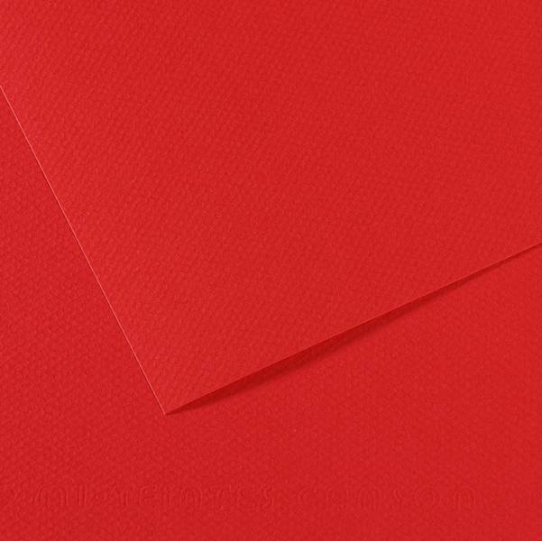 Foglio MI-TEINTES A4 cm 160 gr. 505 rosso vivo (Conf.25)-0