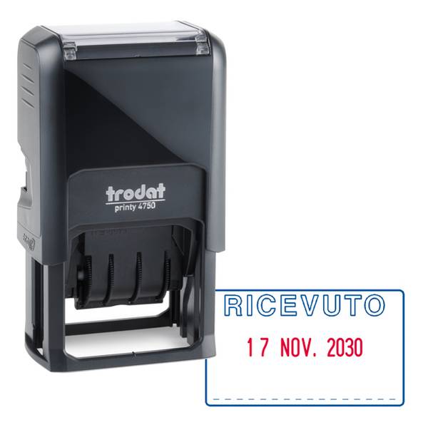 Trodat 141383 timbro aziendale Autoinchiostrante Timbro testo/data