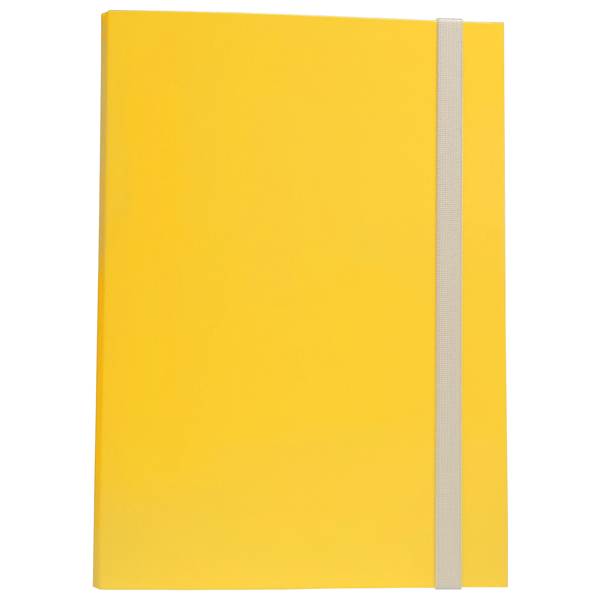 Cartella progetto - con elastico - dorso 3 cm - giallo - Starline-0