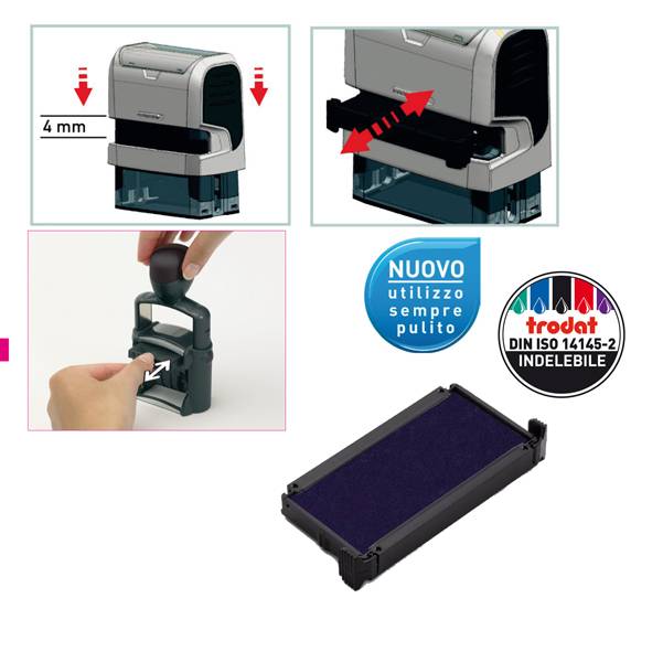 Trodat 1494 accessorio per timbri aziendali Cartuccia d'inchiostro Blu-0