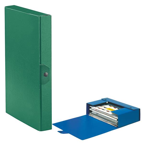 Scatola progetto Eurobox - dorso 4 cm - 25x35 cm - verde - Esselte-0